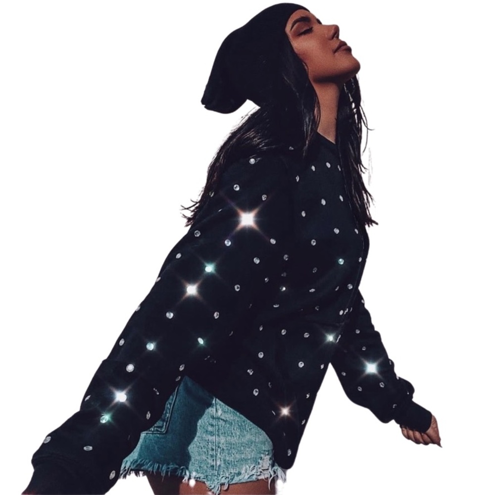 Skullhouse - Black Dripping With Diamonds Crewneck
